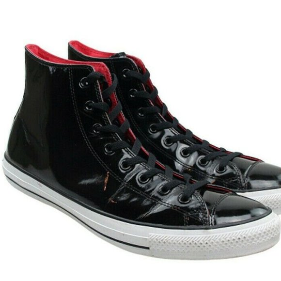 patent leather converse black